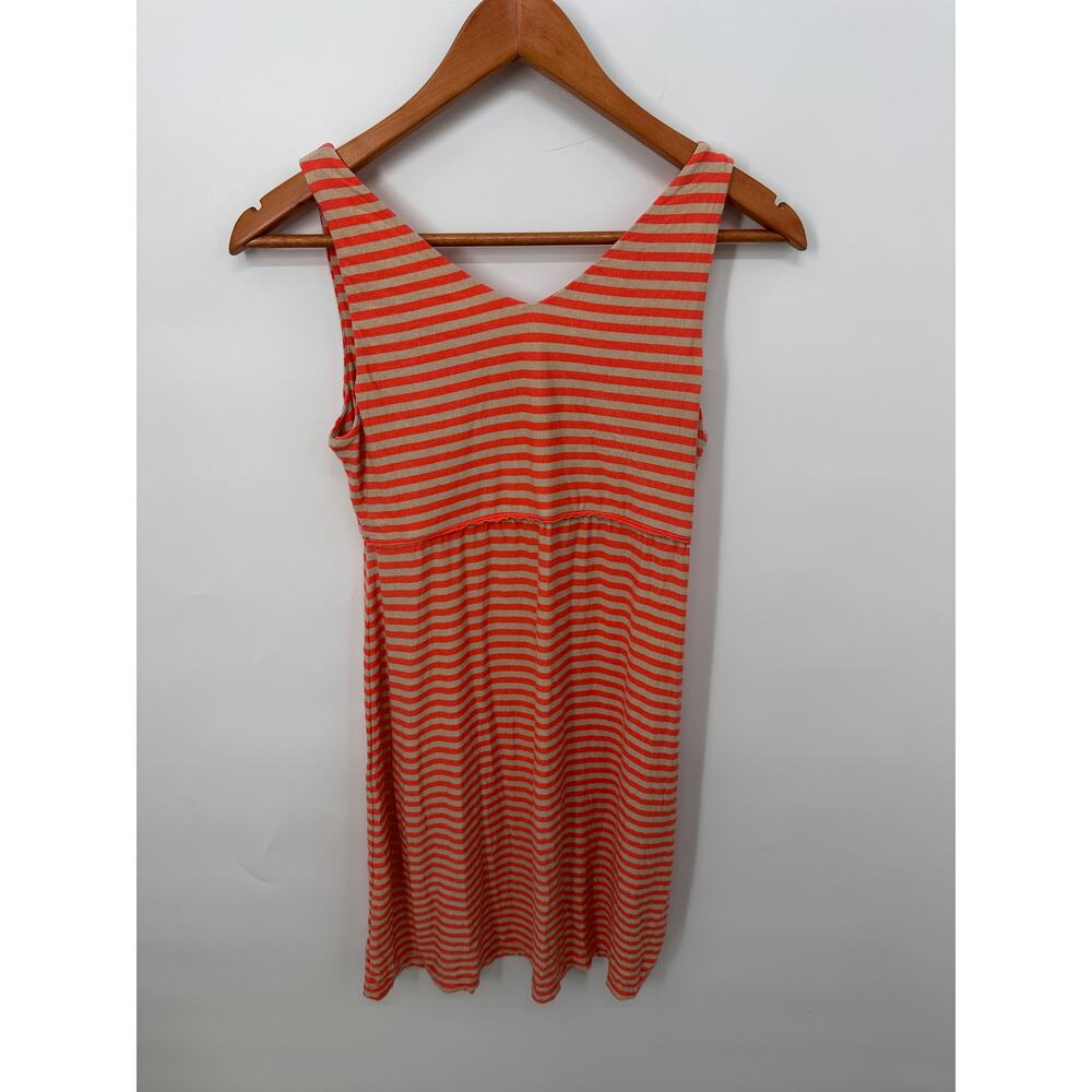 ATHLETA Santorini Striped Stretch Jersey V Neck Dress // S - Picture 7 of 7